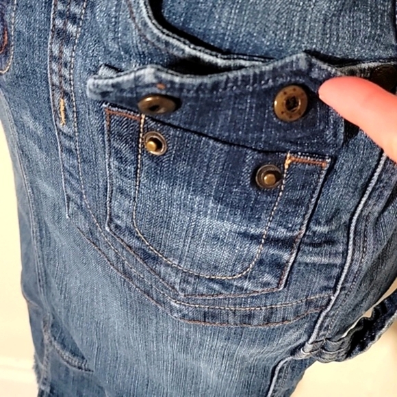 Candie's Vintage Skirt Pencil Midi Denim Blue Jean Y2K 90s Pockets Slit Junior 7 - Picture 7 of 16